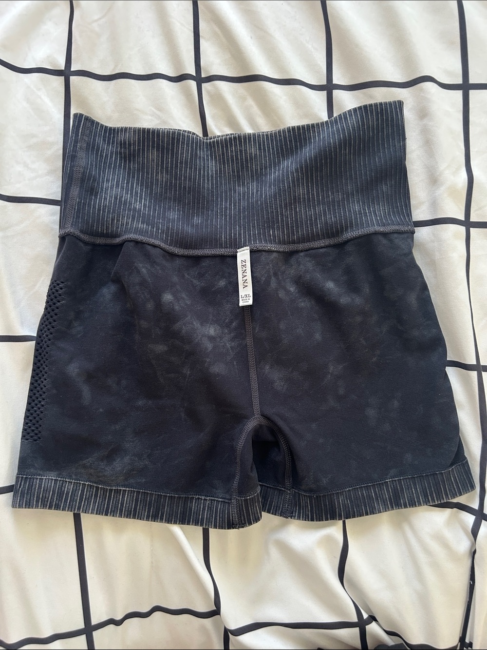 Zenana High-Waisted - Bundle of 2 Ribbed Bike Shorts black and brown - Picture 12 of 15